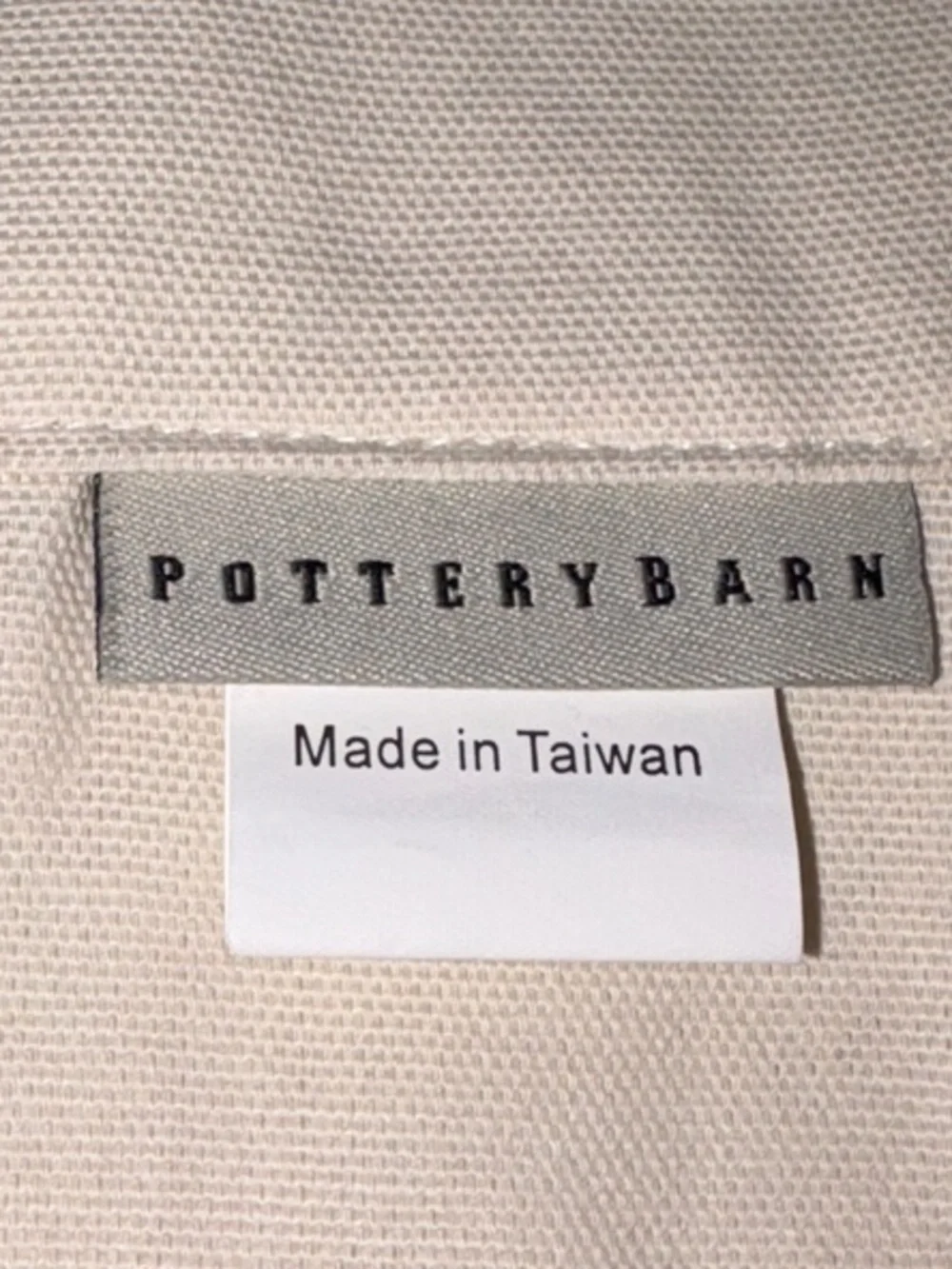 Pottery Barn Cream Canvas Curtains / 2 panels / 44” x 84”